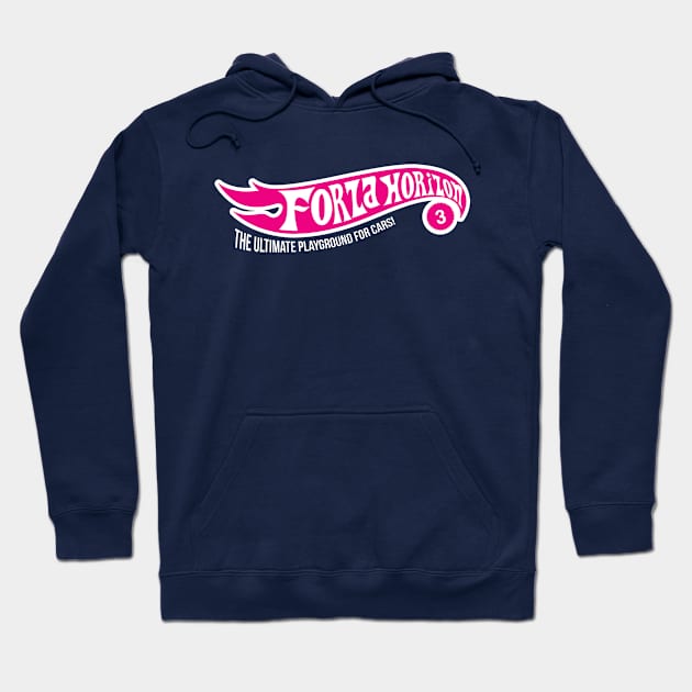 The Ultimate Playground for Cars! - Pink/White Colorway Hoodie by NoobDesign15